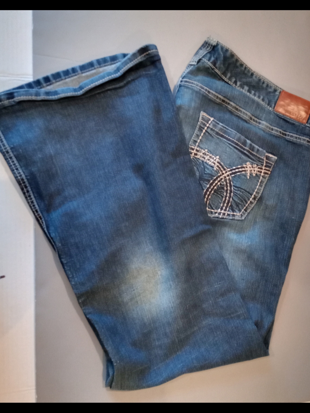 Maurice Blue Denim Jeans - Classic Bootcut Women's Size 22 Long